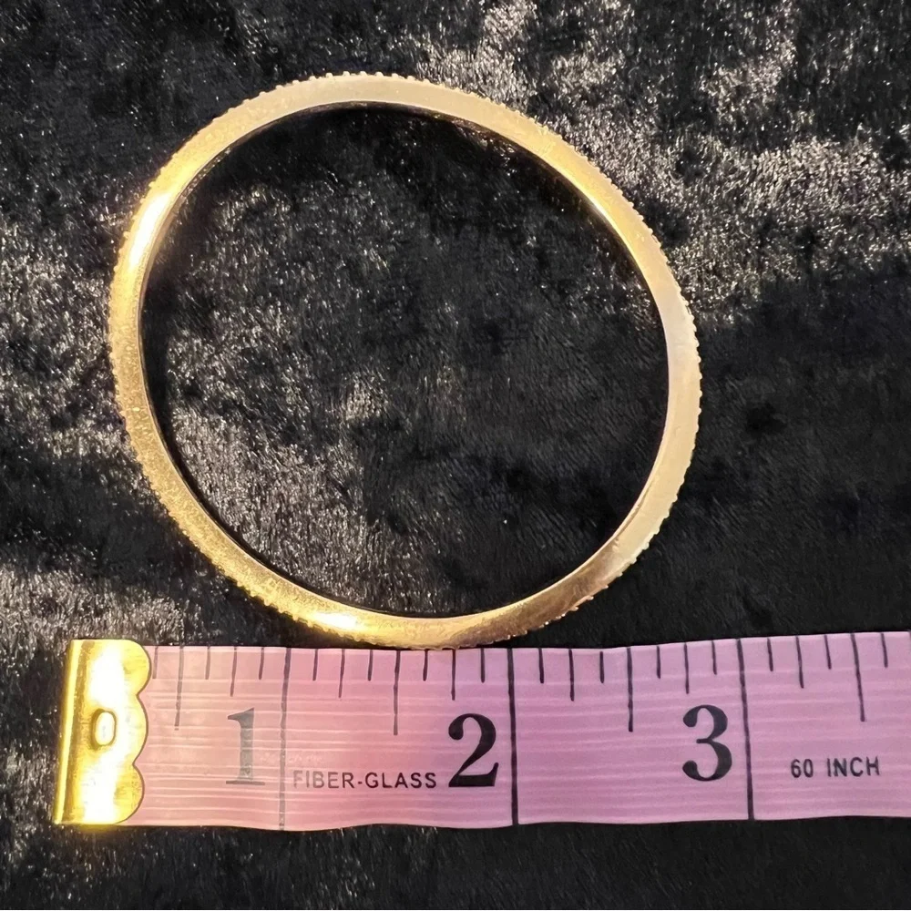 J.CREW GOLD WAVY PAVE CRYSTAL BRACELET EUC